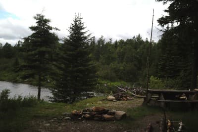 5th St. John Dam Campsite campsite in Caucomgomoc Region Campsites