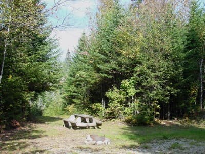 E. Branch Pleasant River (Campsite #5) campsite in KI Jo-Mary
