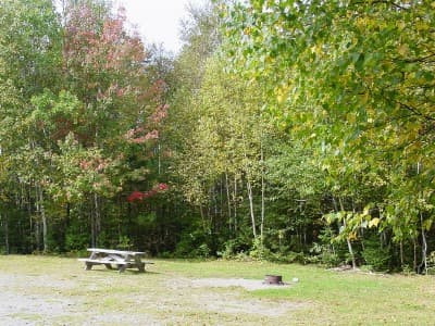 Long Pond (Campsite #3) campsite in KI Jo-Mary
