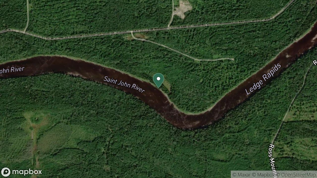 Ledge Rapids Camp campsite in St. John River Campsites