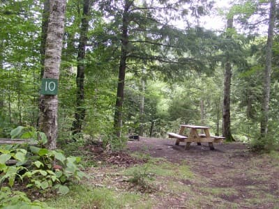 Pleasant River (Campsite #10) Hermitage campsite in KI Jo-Mary