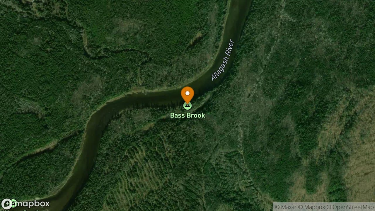 Bass Brook campsite in Allagash Wilderness Waterway