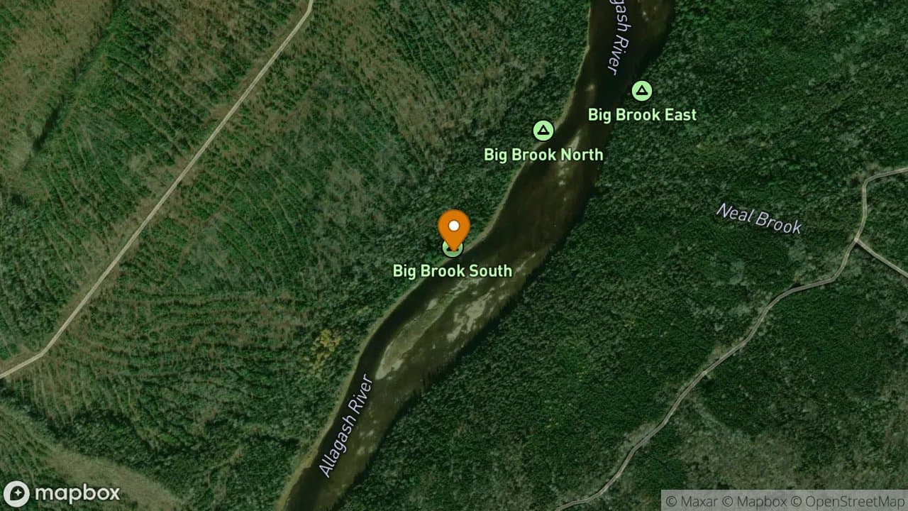 Big Brook South campsite in Allagash Wilderness Waterway