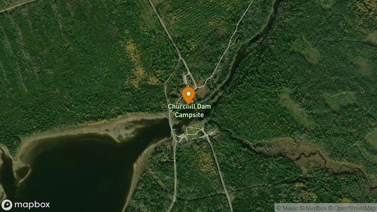 Churchill Dam campsite in Allagash Wilderness Waterway