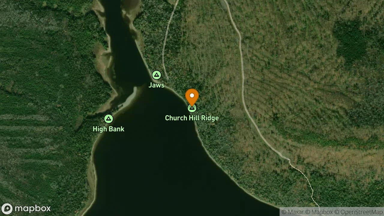 Churchill Ridge campsite in Allagash Wilderness Waterway