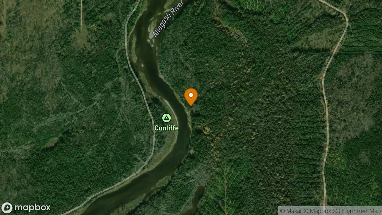 Cunliffe Depot campsite in Allagash Wilderness Waterway