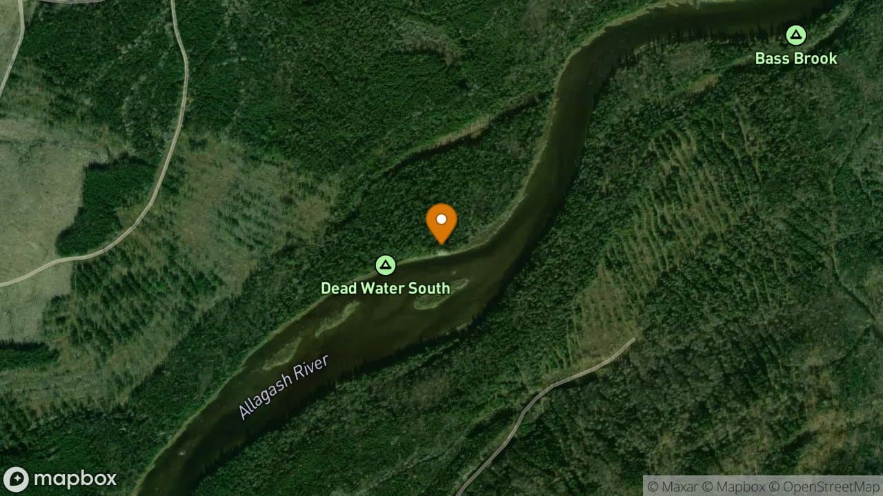 Deadwater North campsite in Allagash Wilderness Waterway