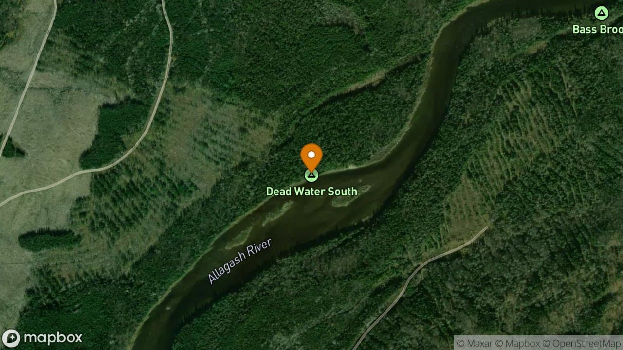 Deadwater South campsite in Allagash Wilderness Waterway