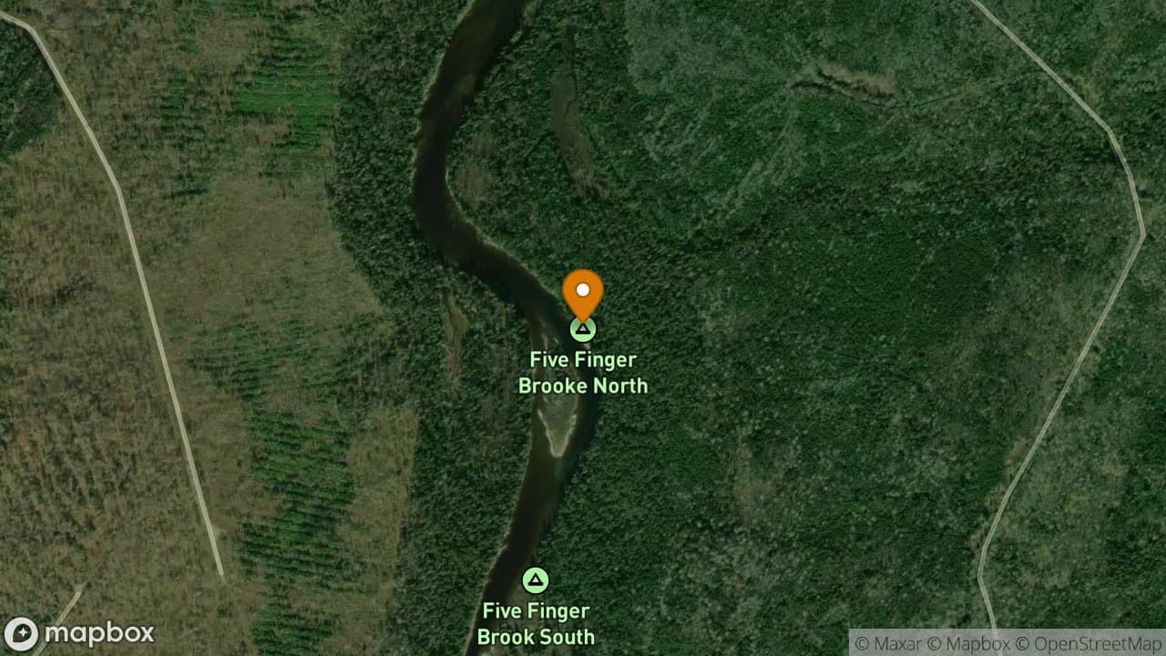 Five Finger North campsite in Allagash Wilderness Waterway