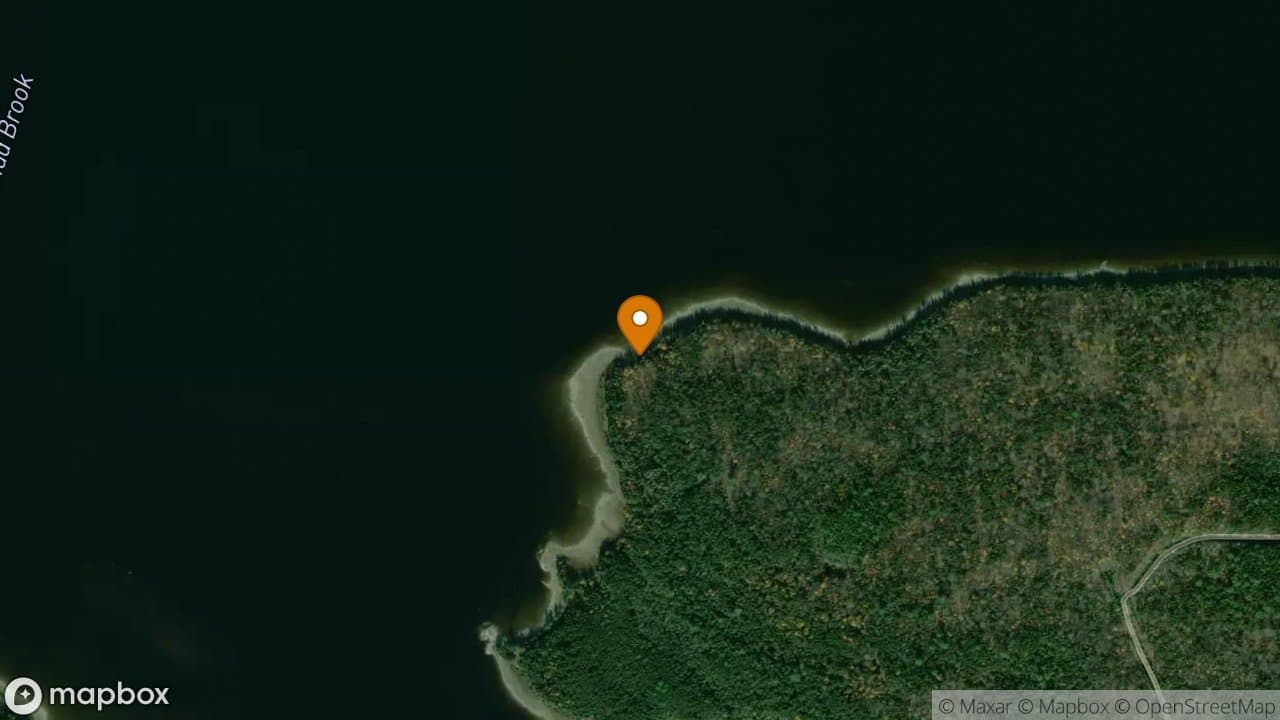 Gravel Beach campsite in Allagash Wilderness Waterway