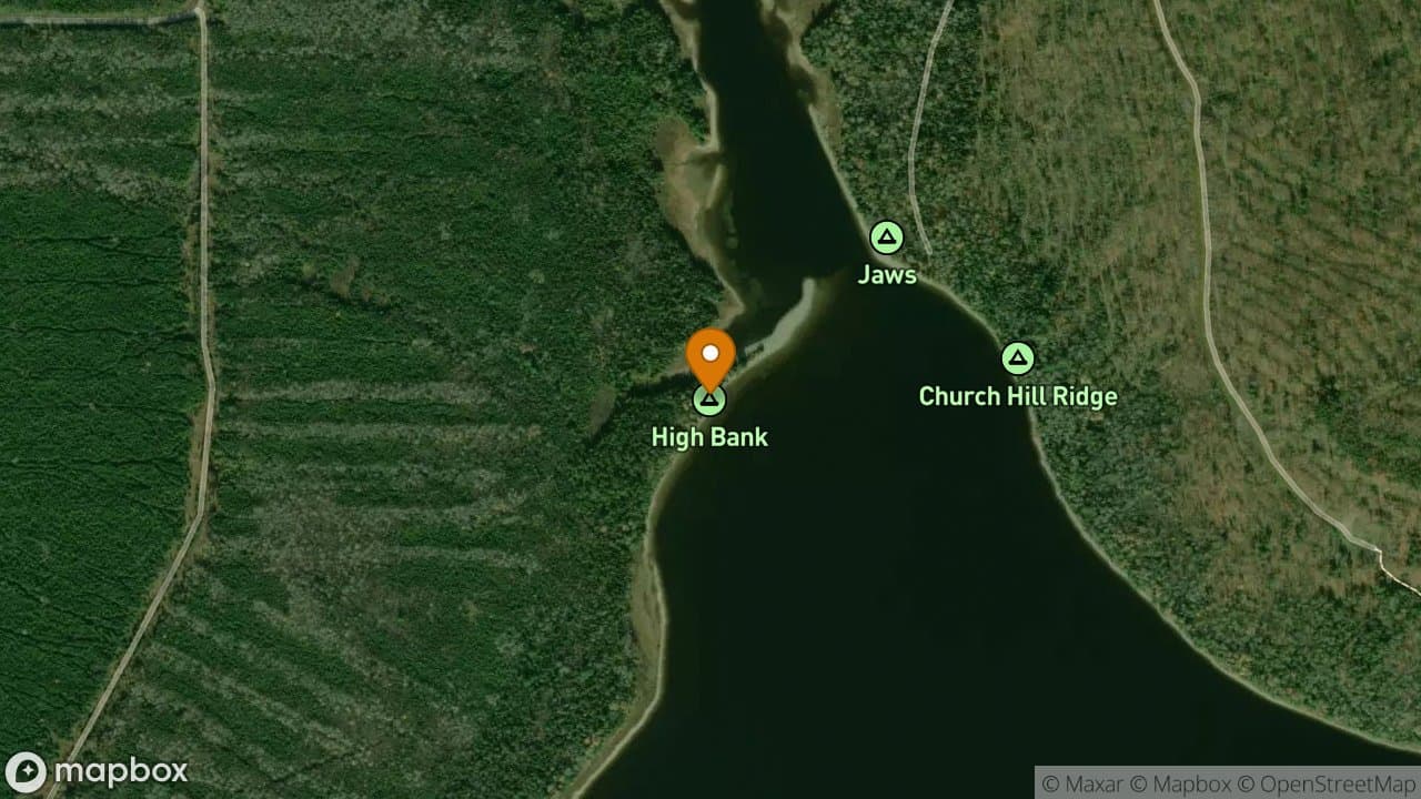 High Bank campsite in Allagash Wilderness Waterway
