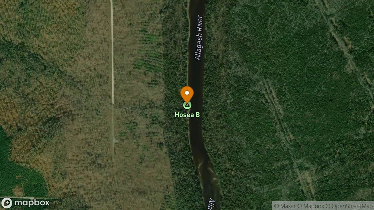 Hosea B campsite in Allagash Wilderness Waterway