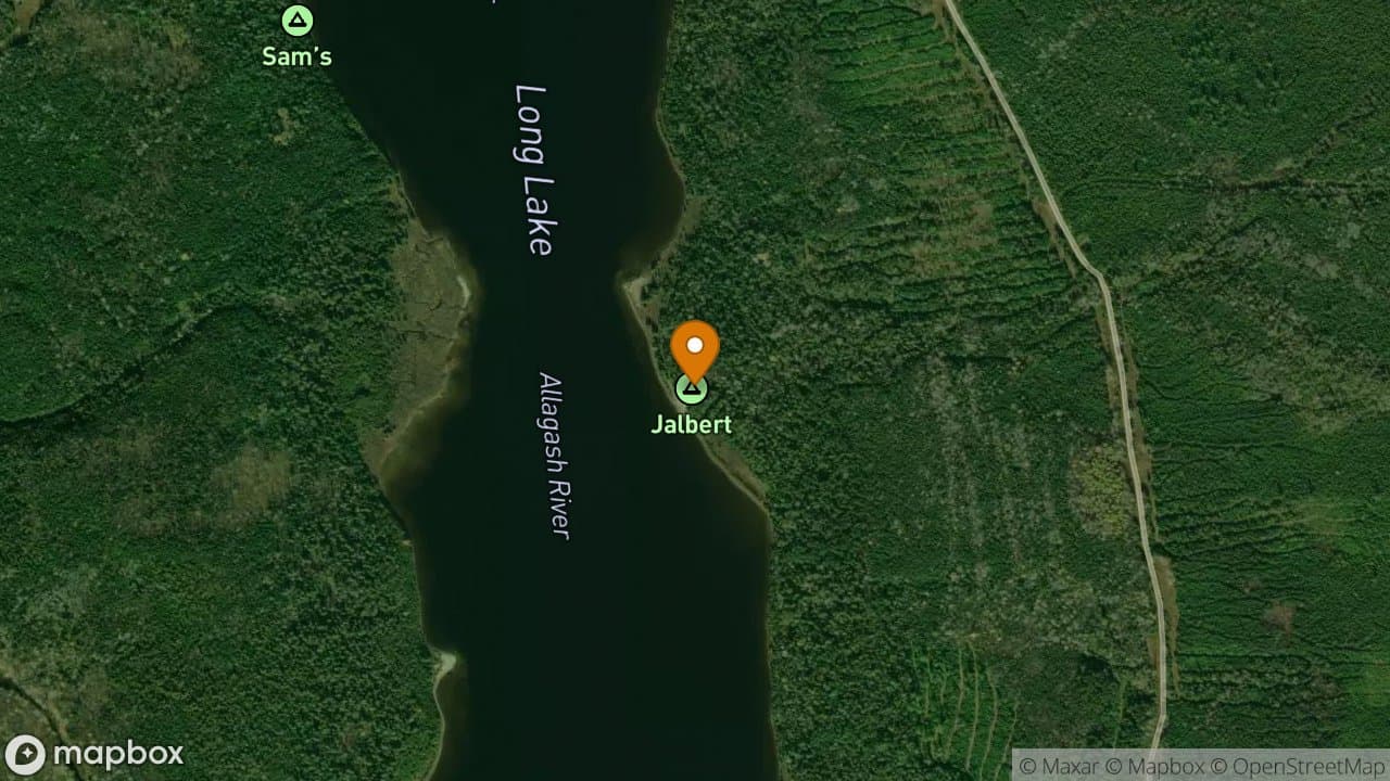 Jalbert campsite in Allagash Wilderness Waterway