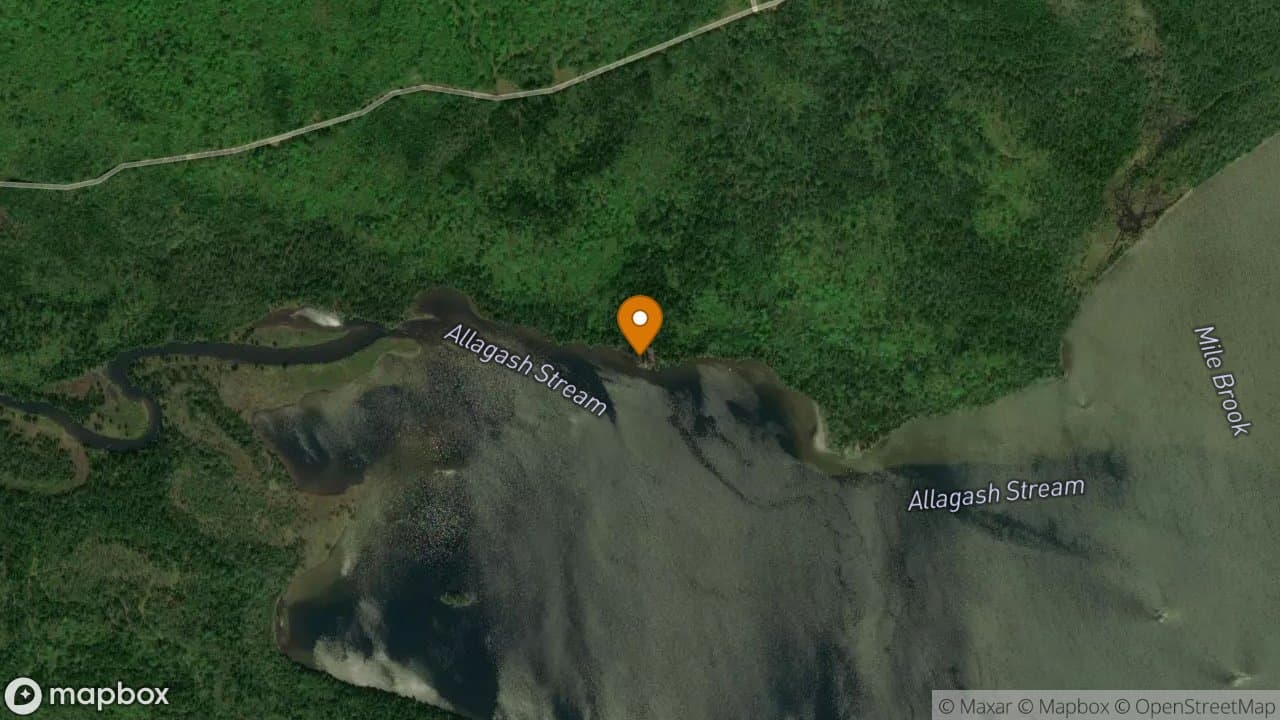 Ledge Point campsite in Allagash Wilderness Waterway