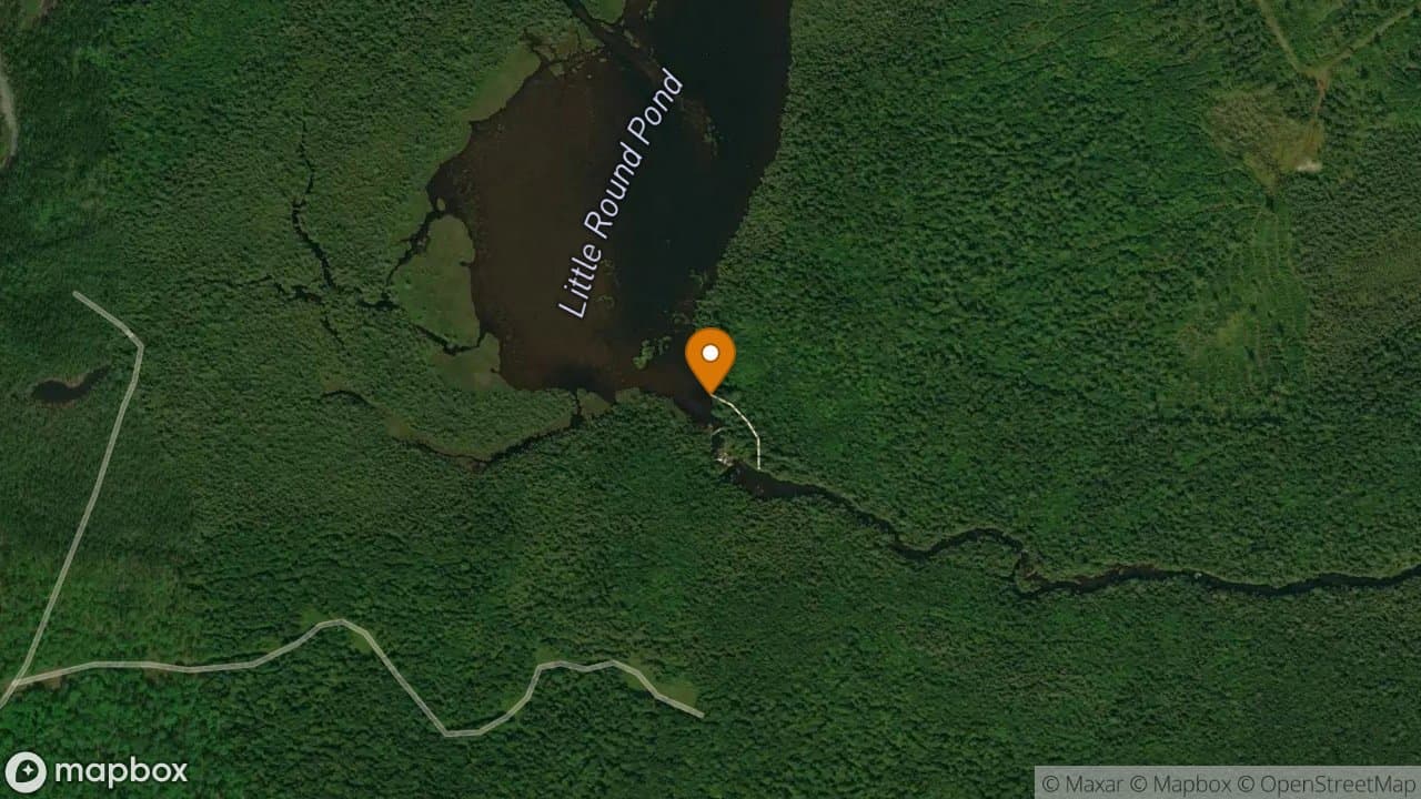 Little Allagash Falls campsite in Allagash Wilderness Waterway