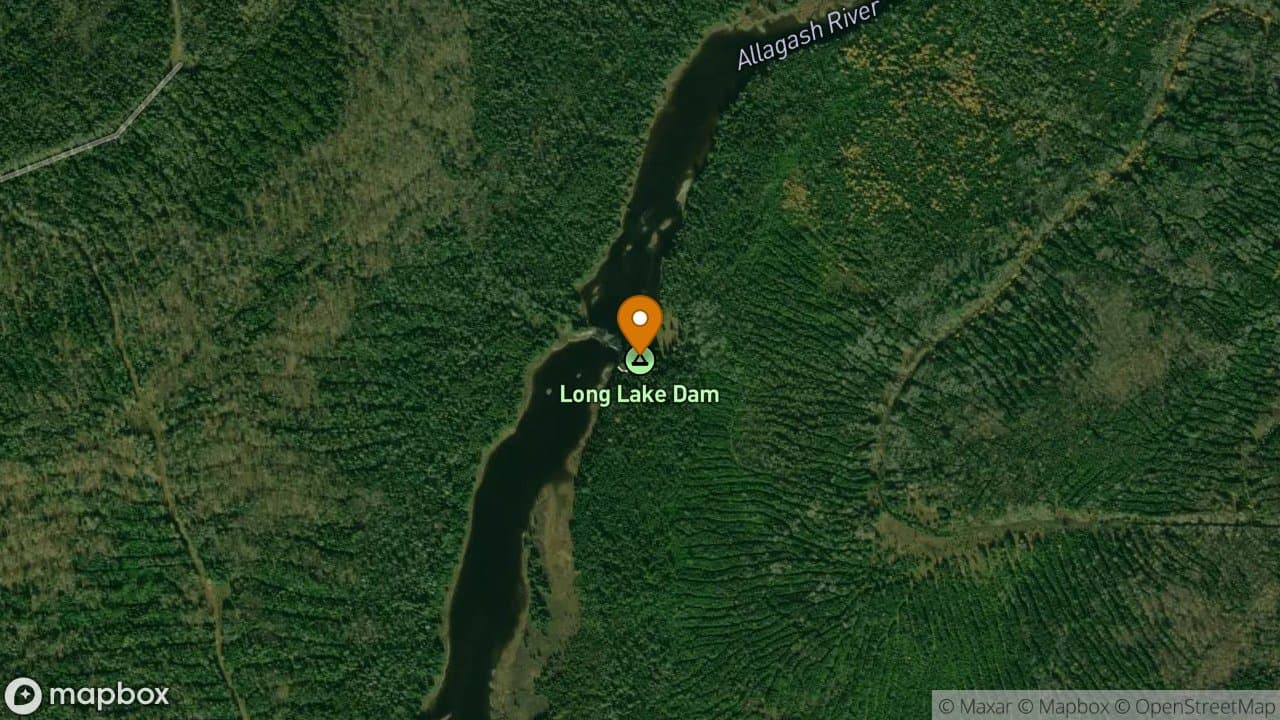 Long Lake Dam campsite in Allagash Wilderness Waterway