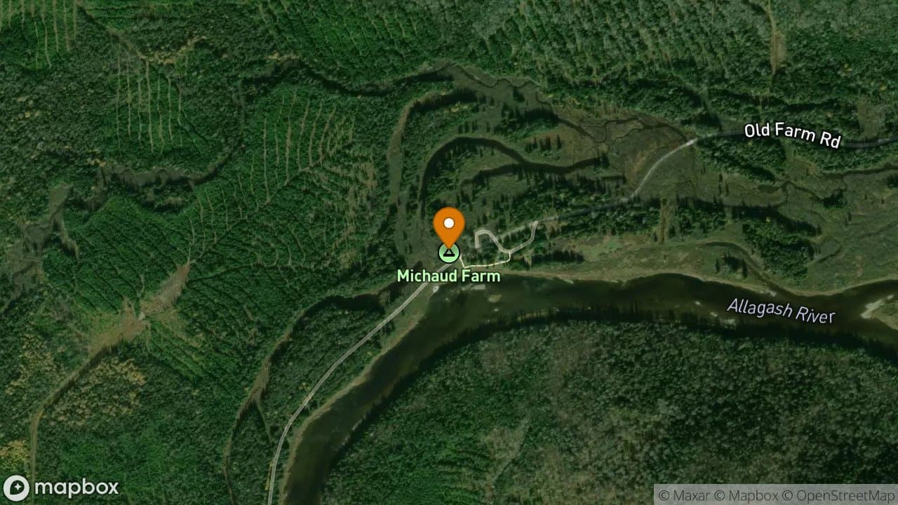 Michaud Farm campsite in Allagash Wilderness Waterway
