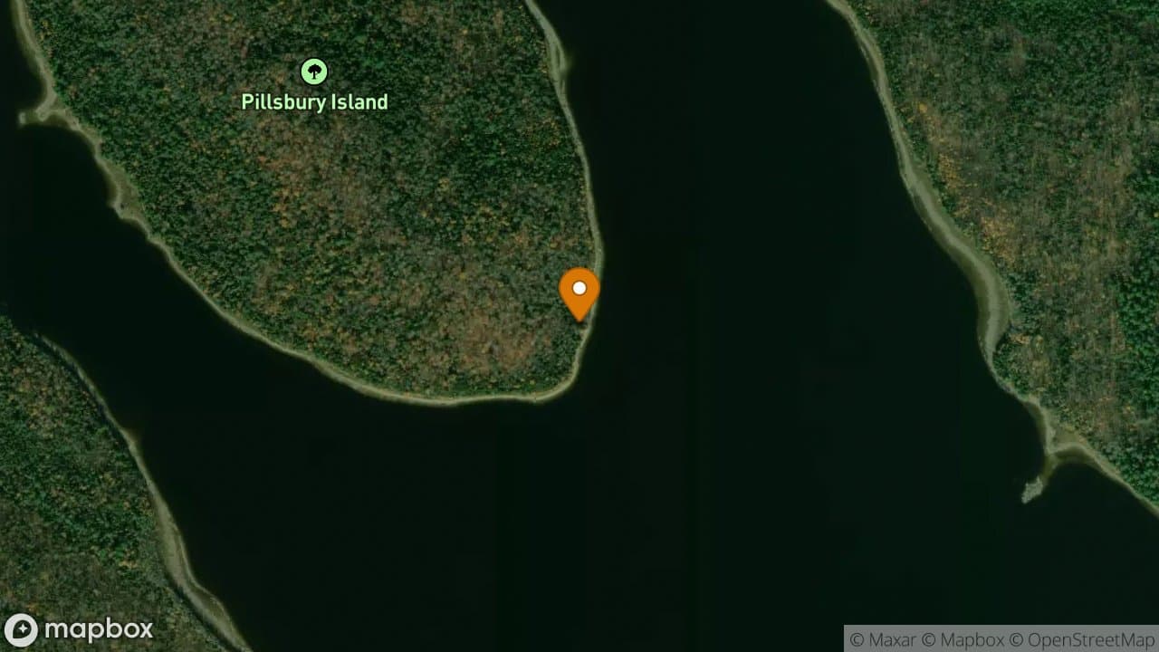Pillsbury Island campsite in Allagash Wilderness Waterway