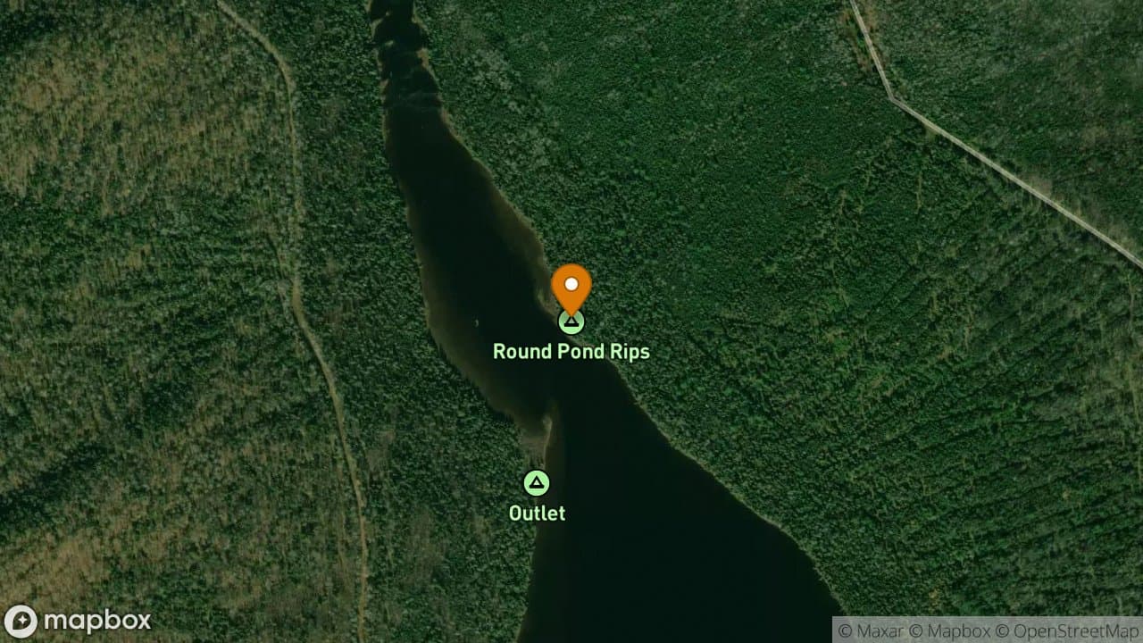 Round Pond Rips campsite in Allagash Wilderness Waterway