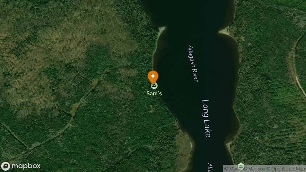 Sams campsite in Allagash Wilderness Waterway