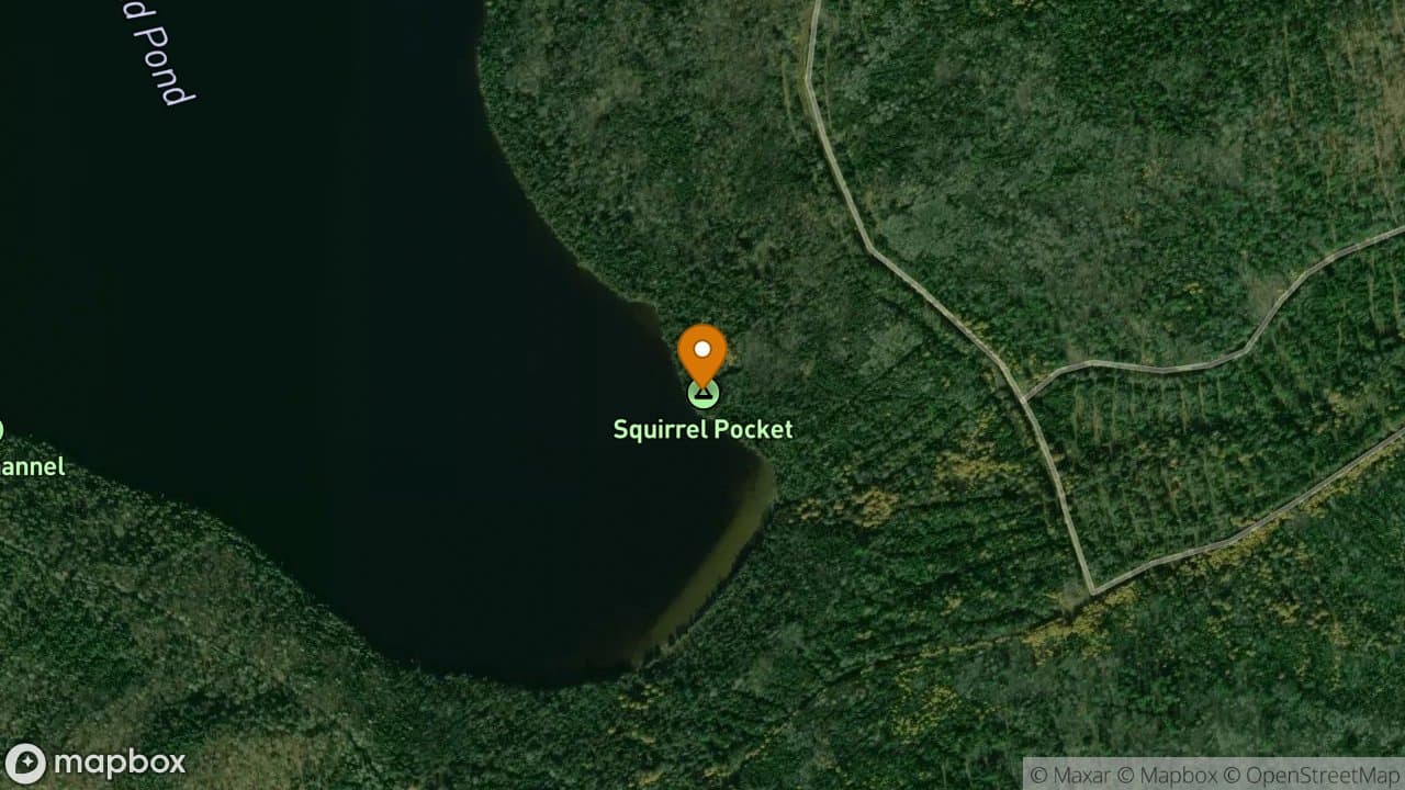 Squirrel Pocket campsite in Allagash Wilderness Waterway