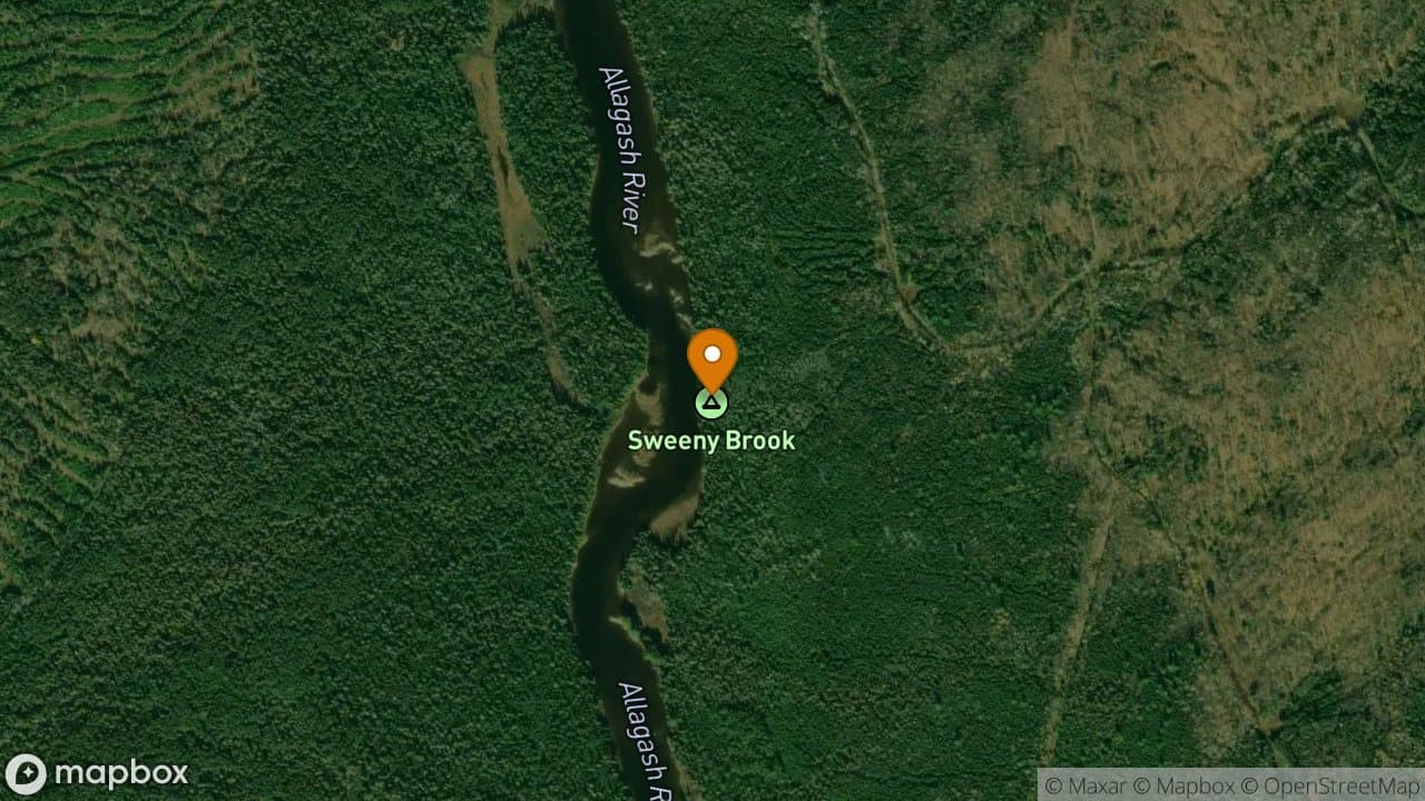 Sweeney Brook campsite in Allagash Wilderness Waterway