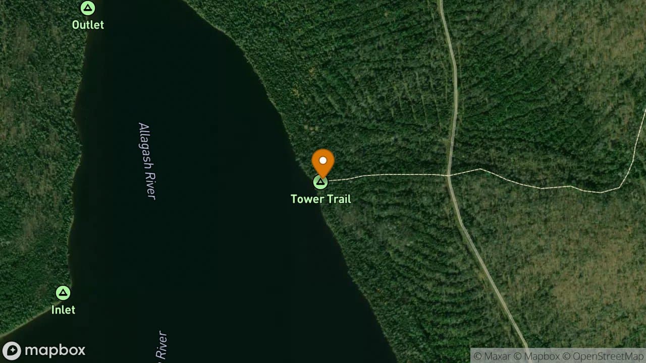Tower Trail campsite in Allagash Wilderness Waterway