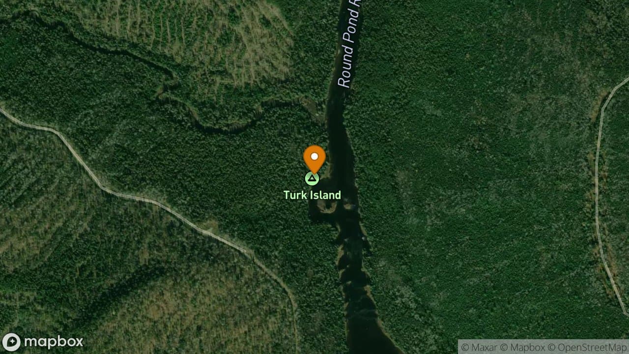 Turk Island campsite in Allagash Wilderness Waterway