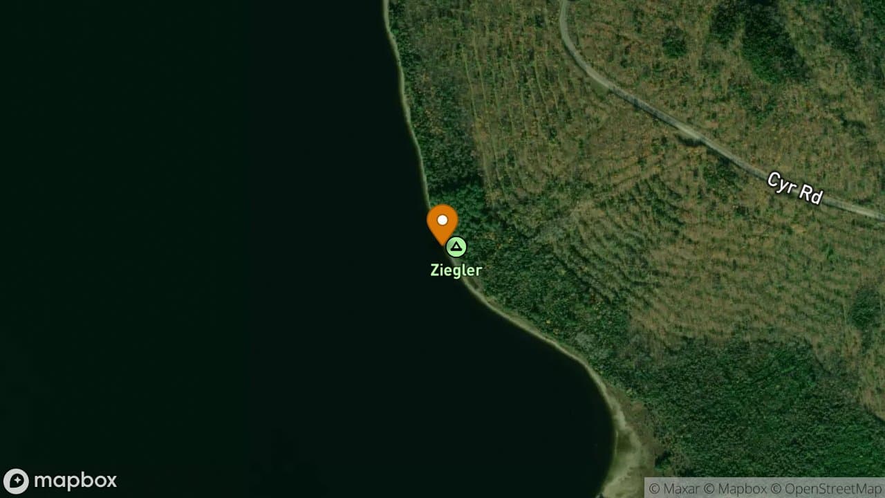 Ziegler campsite in Allagash Wilderness Waterway